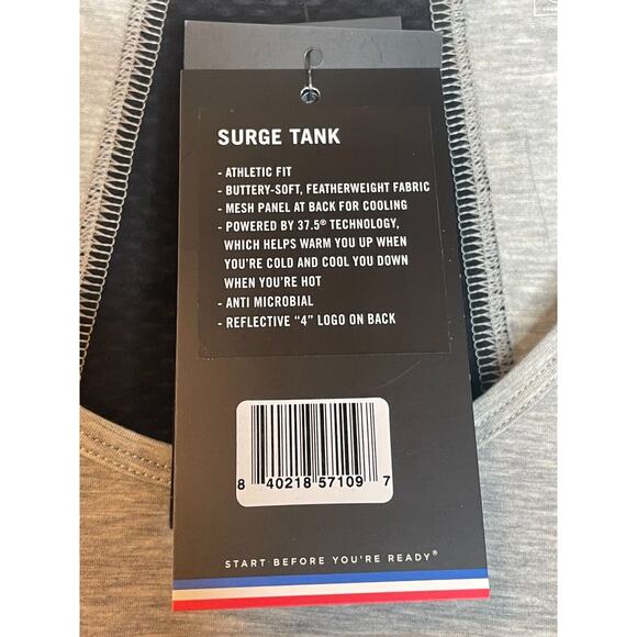 Fourlaps Womens Surge Tank Top Heather Gray Size Large Pullover Scoop Neck NWT - Picture 6 of 7